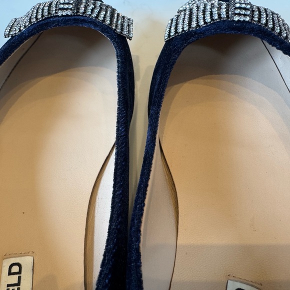 Karl Lagerfeld Black Flats with Silver Accents - Picture 11 of 11